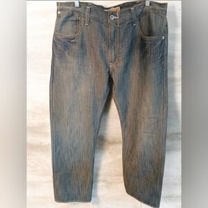 Levi's 514 Slim Straight men's denim jeans with flap pockets, faded blue 38/32